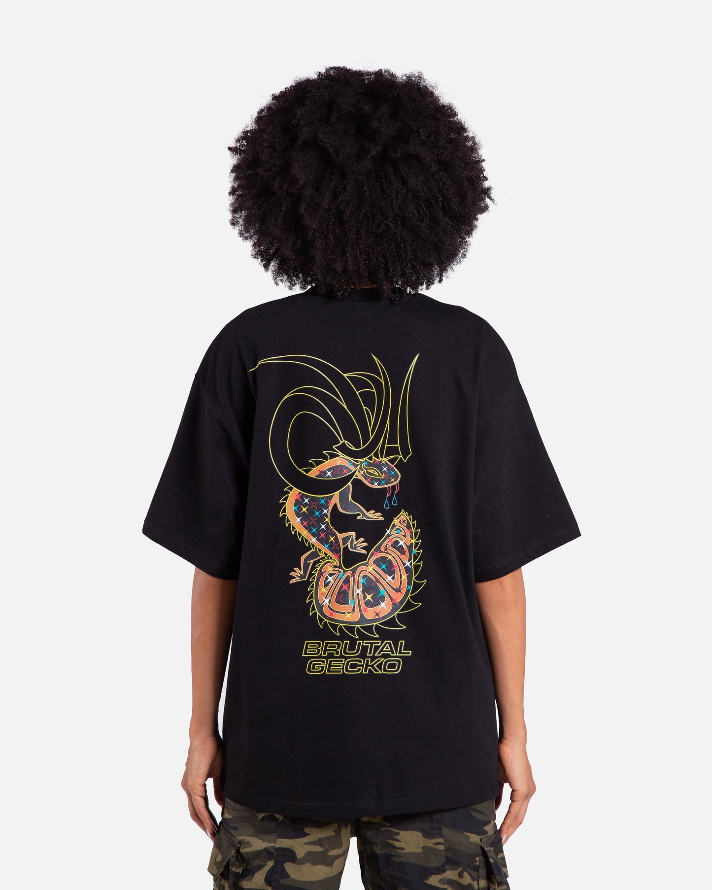 Brutal Gecko - Million Volts Black T-shirt